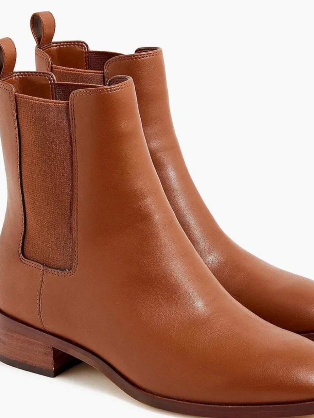 Worn Once! J Crew Chelsea Vegan boots style: BT277 Size 7.5 GLAZED PECAN